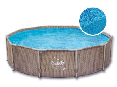 Каркасний басейн SWING POOL розміром 3,05х76 см з синьою внутрішньою плівкою
