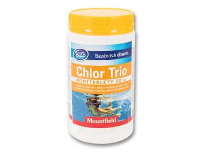 Комбінований хлор для басейну Azuro Chlor Trio Mini 0,9 кг, таблетки 3-в-1.