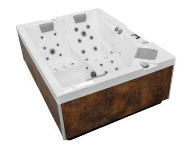 Басейн з гідромасажем OKA 2 NEPHRITE Afro Grey/Pearl White