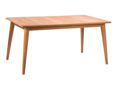 Прямокутний садовий стіл LIGERO 76x160x90см із натурального дерева.