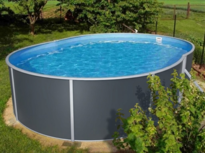Басейн каркасний AZURO GRAPHITE, 5,5х3,7м, h=1,2м Lagoon (blue) 