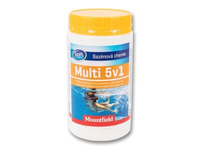 Комплексна хімія для басейну Azuro Multi 5v1 1 кг, багатофункціональні таблетки 200 г для дезінфекції та пом'якшення води.
