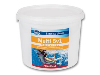 Багатофункціональна хімія для басейну Azuro Multi 5v1, відро 3 кг.