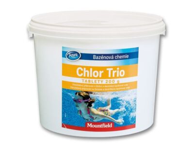 Комбінований хлор в таблетках 200 г Azuro Chlor Trio 3 кг