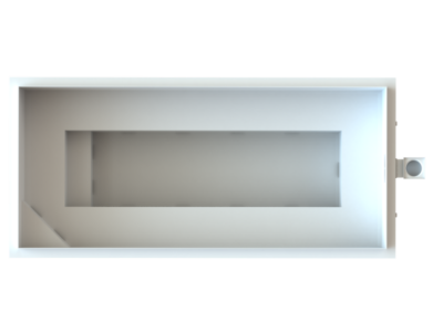 Мінібасейн SMART Reg G 2,5×4,5 м – вид зверху з обвідною лавкою
