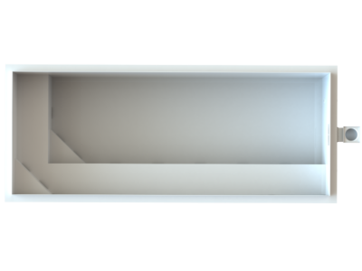 Поліпропіленовий басейн 2,5×5 м з обідковою лавицею та LED-підсвічуванням