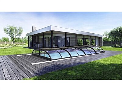 Павільйон для басейну Klasik Clear PRO B 4,7x8,6x1м